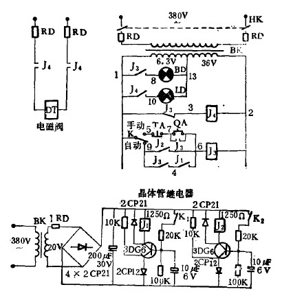 電鍍廠電鍍液自動恒溫裝置結(jié)構圖